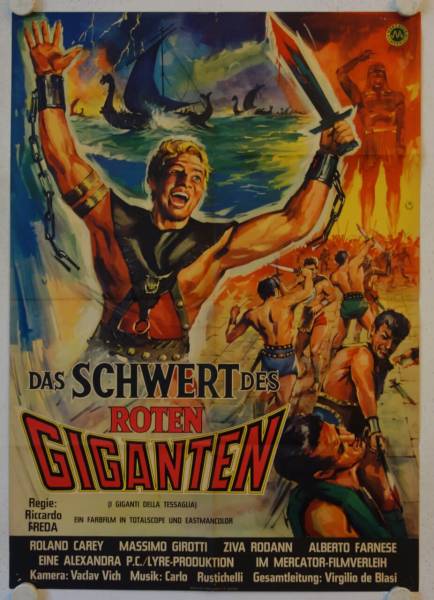 Das Schwert des roten Giganten originales deutsches Filmplakat